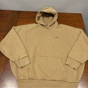 UA Icon Heavyweight Fleece Wash Men's Oversized Hoodie XL Camel/white